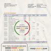 Brazil Itau bank statement template in Word and PDF format, fully editable