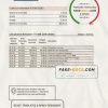 Bulgaria Postbank bank proof of addres statement template in Excel and PDF format