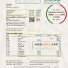 Burkina Faso Ecobank bank statement easy to fill template in Excel and PDF format