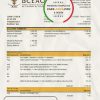 Burkina Faso The Central Bank of West African States bank statement easy to fill template in Excel and PDF format