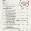 Burkina Faso Bank of Africa bank statement .xls and .pdf template, fully editable (AutoSum)