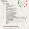 Burkina Faso Bank of Africa bank statement template in Word and PDF format