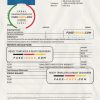 Cabo Verde Banco Inter-Atlântico bank statement Word and PDF template
