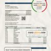 Cambodia ACLEDA bank statement Excel and PDF template (AutoSum)