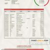 Cambodia Cambodian Public Bank statement template in Word and PDF format