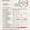 Cameroon Afriland First bank statement Excel and PDF template (AutoSum)