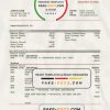 Cameroon UBA bank statement template in Word and PDF format