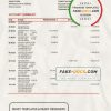 Canada Scotiabank bank statement .xls and .pdf template, completely editable (AutoSum)