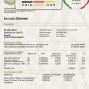 Central African Republic Bank of Central African States (BEAC) bank statement template, Word and PDF format (.doc and .pdf)