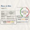 Chile Banco de Chile bank statement template in Word and PDF format