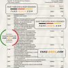 Colombia Banco Davivienda bank statement Excel and PDF template (AutoSum)