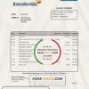 Colombia Bancolombia bank statement easy to fill template in Word and PDF format