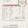 Congo Afriland First bank statement template in Word and PDF (.doc and .pdf) format