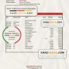 Congo Afriland First Bank statement Excel and PDF template (AutoSum)
