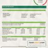 Croatia OTP proof of address bank statement template in Word and PDF format, .doc and .pdf format