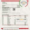 Croatia Zagrebačka bank statement template in Word and PDF format