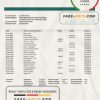 Cuba Banco Popular de Ahorro (BPA) bank proof of address statement template in Word and PDF format