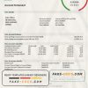 Cyprus Alpha Bank statement template in Word and PDF format