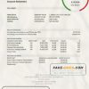 Cyprus Alpha Bank statement easy to fill template in Excel and PDF format