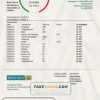 Cyprus Bank of Cyprus proof of address bank statement template in Word and PDF format