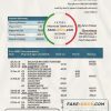 Czech HSBC bank statement easy to fill template in .doc and .pdf format, fully editable