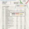 Czech Republic Československá Obchodní Banka statement template in Word and PDF format