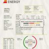 Czech Republic Photon Energy utility bill template in Word and PDF format scan