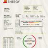 Czech Republic Photon Energy utility bill template in Word and PDF format