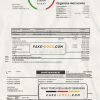 Denmark AURA Energi utility bill template in Word and PDF format