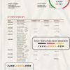 Denmark Arbejdernes Landsbank bank statement template in Word and PDF format