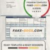 Denmark Danskebank proof of address bank statement template in Word and PDF format (.doc and .pdf)