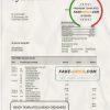 Denmark Sydbank bank statement template in Word and PDF format