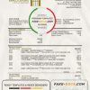 Dominican Republic Central Bank of The Dominican Republic proof of address bank statement template in Word and PDF format