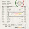 Ecuador Banco Bolivariano bank statement easy to fill template in .xls and .pdf file format