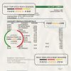 Ecuador Produbanco bank statement Excel and PDF template