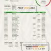 Equatorial Guinea The National Bank statement easy to fill template in Excel and PDF format