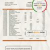 Eritrea Housing and Commerce bank statement template in Word and PDF format