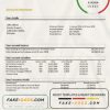 Ethiopia Bank of Abyssinia proof of address bank statement template in Word and PDF format