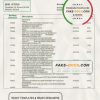Finland Aland Bank statement template in Word and PDF format