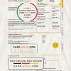 Finland HELEN utility bill template in Word and PDF format