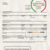 France Citibank bank statement template in Word and PDF format