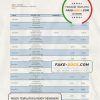 France Credit Mutuel bank statement template in Word and PDF (.doc and .pdf) format