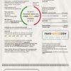 France EDF proof of address utility bill template in Word and PDF format