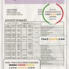 France Groupe BPCE bank statement template in Word and PDF format
