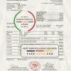 France HSBC bank statement template in .xls and .pdf file format