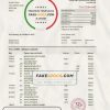 France HSBC bank statement template in Excel and PDF format
