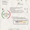 France Orange utility bill template in Word and PDF format