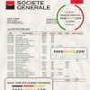 France Société Générale bank statement template in Word and PDF format