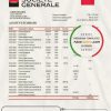 France Société Générale bank statement template in Excel and PDF format