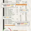 Georgia Bank of Georgia statement Excel and PDF template